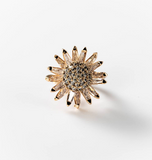 Ring Blume vergoldet