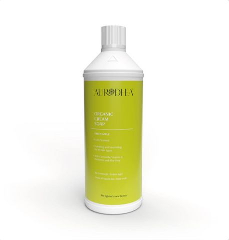 Aurodhea Cremeseife mit grünem Apfelduft – Sanfte Reinigung und Pflege – 1000 ml