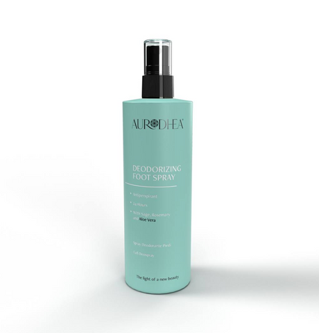 Aurodhea Fuß-Deospray mit Aloe Vera – Frische und Schutz für Füße – 150 ml