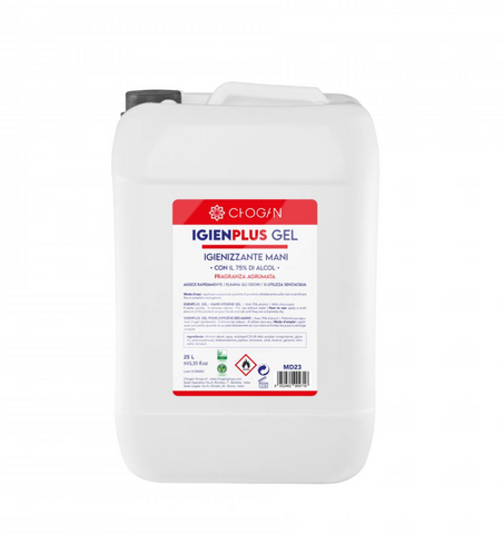 IGIENPLUS Hydroalkoholisches Handgel im 25-Liter-Kanister für optimale Handhygiene ohne Wasser